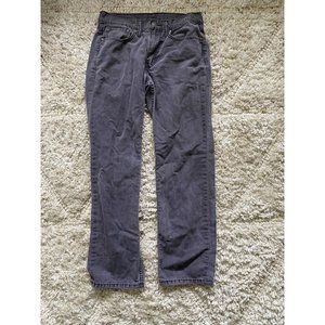 Levi Strauss Men's Gray Jeans 514 Sz 31x30 White Tab Denim Vintage
